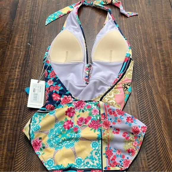 JOHNNY WAS Japer Plunge One Piece - Picture 6 of 13